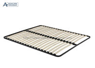 73'' King Size Metal Platform Bed Frame With Wood Slats
