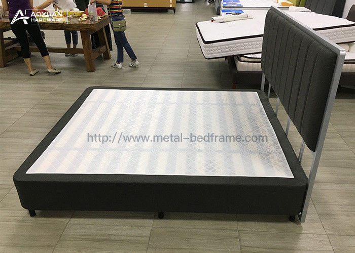 Fabric Cover Bed Box Frame , King Bed Frame Box